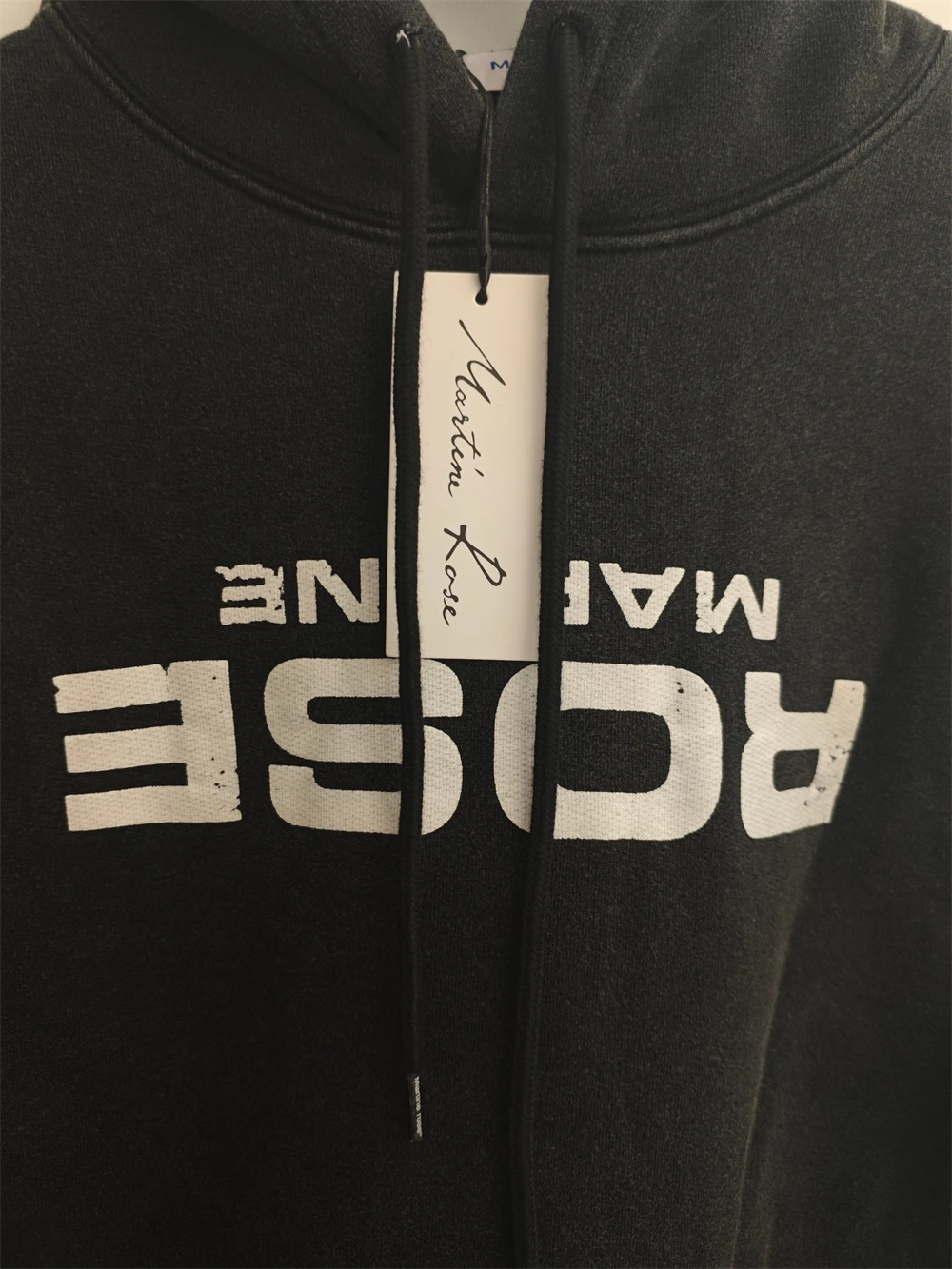 25FW MARTINE ROSE هوديي مقنعين الرجال النساء أفضل جودة البلوفرات المتضخم