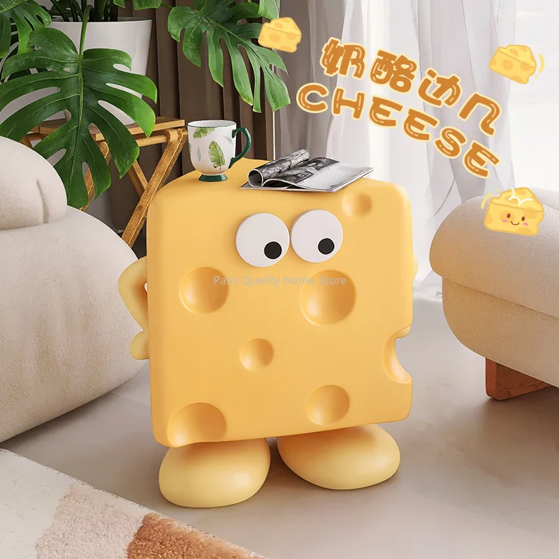 Cheese Style Living Room Decoration Cream Style Cute Cartoon Fun Sofa Side Decoration Small End Table