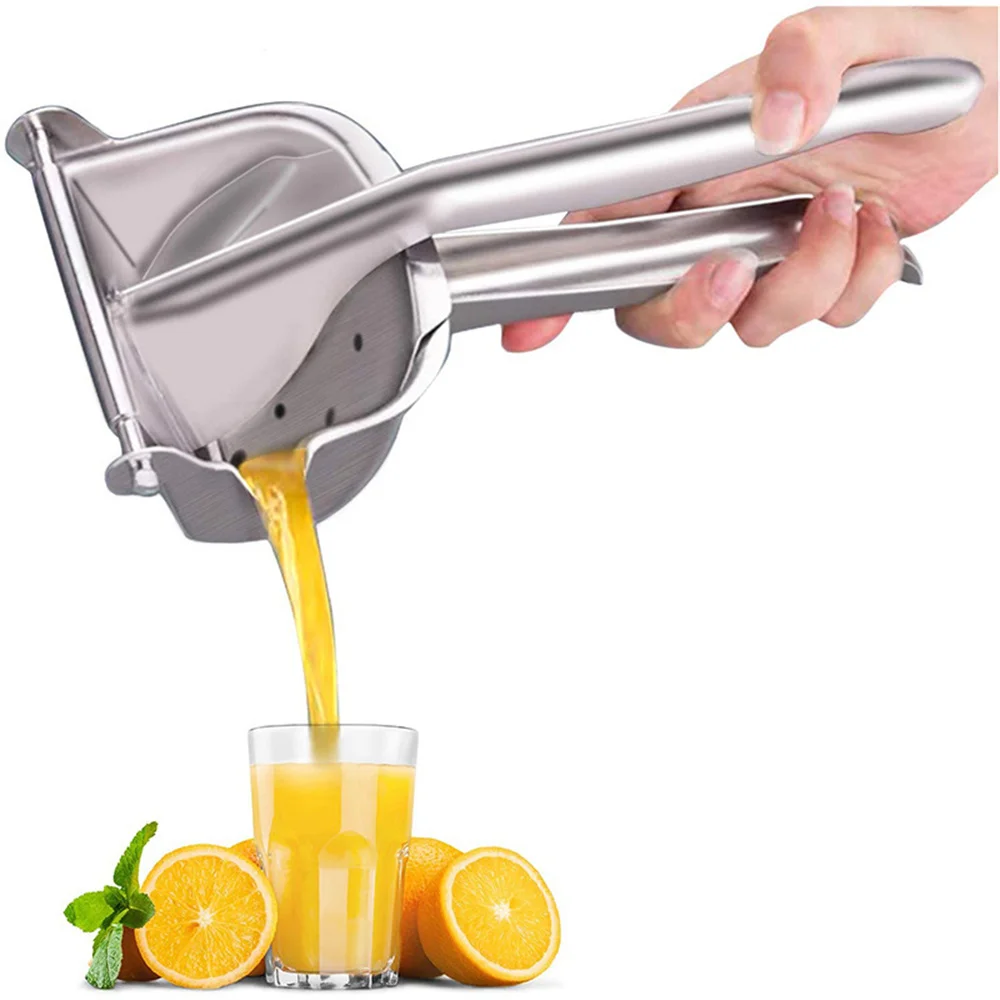 Exprimidor de limón portátil, exprimidor Manual de cítricos de acero inoxidable, Extractor de jugo de naranja fresco, exprimidor de cítricos Manos libres, herramienta de cocina