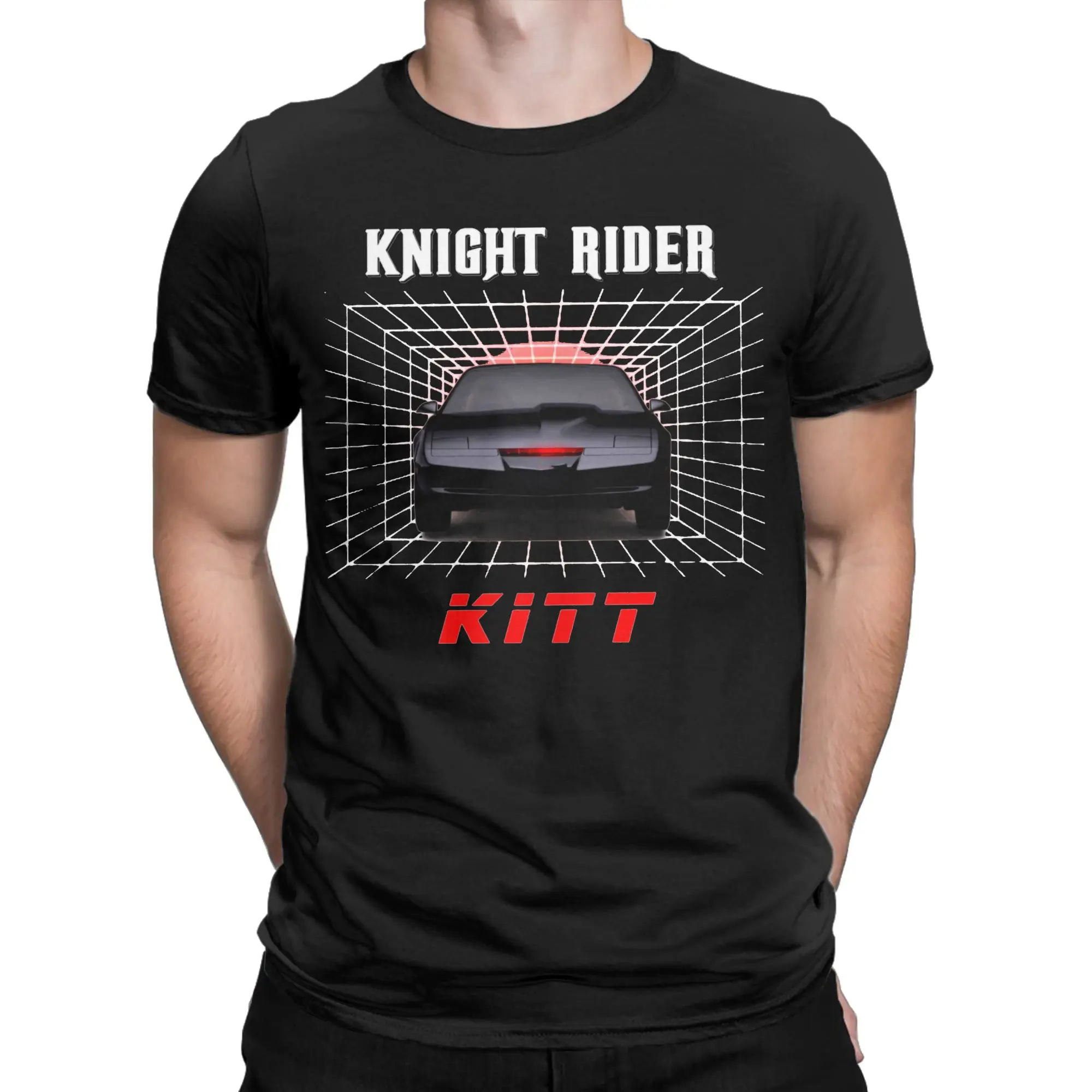 Hip Hop K2000 Knight Rider KITT T Shirt Men's Cotton Short Sleeve  O-neck Summer Clothing - view 2