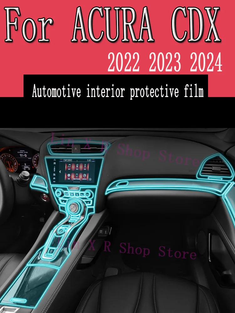 

For ACURA CDX 2022 2023 2024 Gearbox Panel Navigation Screen Automotive Interior TPU Protective Film Cover Anti-Scratch Sticker