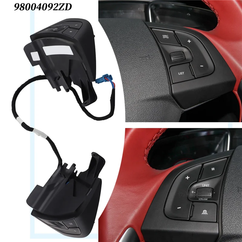 

A040-98004092ZD Car Steering Wheel Cruise Audio Volume Control Switch Buttons For Citroen DS6