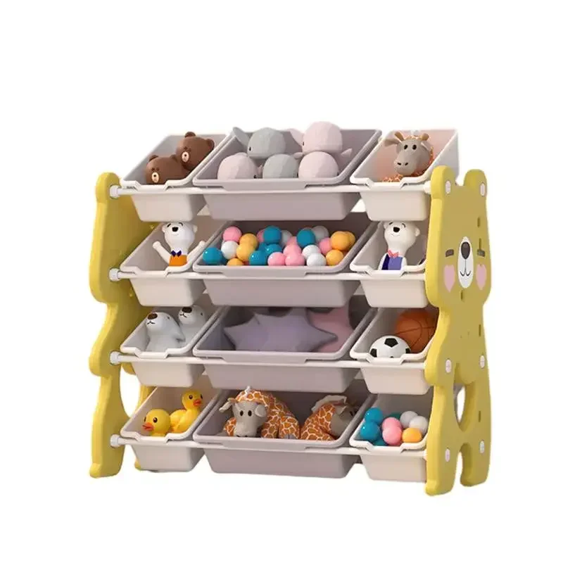 Imagem -06 - Estante de Armazenamento de Brinquedos Infantis Prateleira de Organização de Várias Camadas para Bebês Grande Capacidade Jardim de Infância Recém-chegados Plástico 34 Camadas