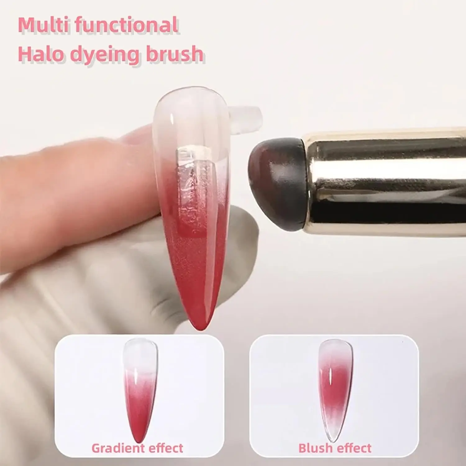 3/5/6 sztuk silikonowy pędzel do paznokci Ombre pędzel do paznokci do paznokci akrylowych pędzle do żelu polskiego narzędzia narzędzia do zdobienia paznokci wielokrotnego użytku