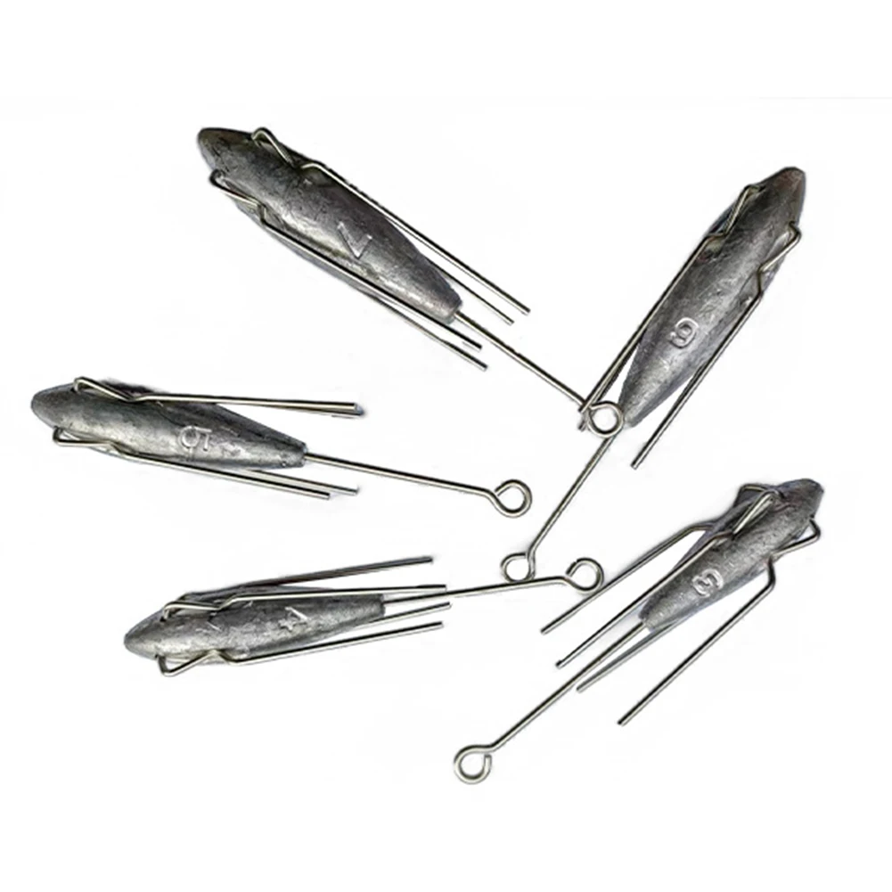 Fishing Sinker Weights Long Tail Sputnik Sinker Wear-resistant Fishing Drop Shot Fishing Tackle Accessories