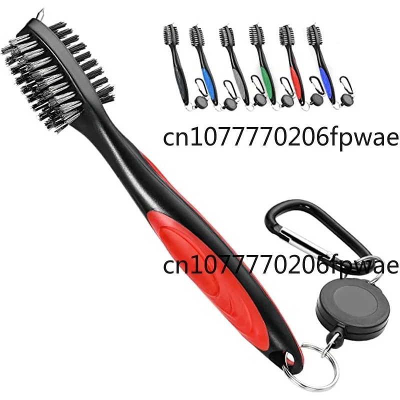 Golf Club Cleaning Brus Head Double sided Cleaning Brush Nylon Steel