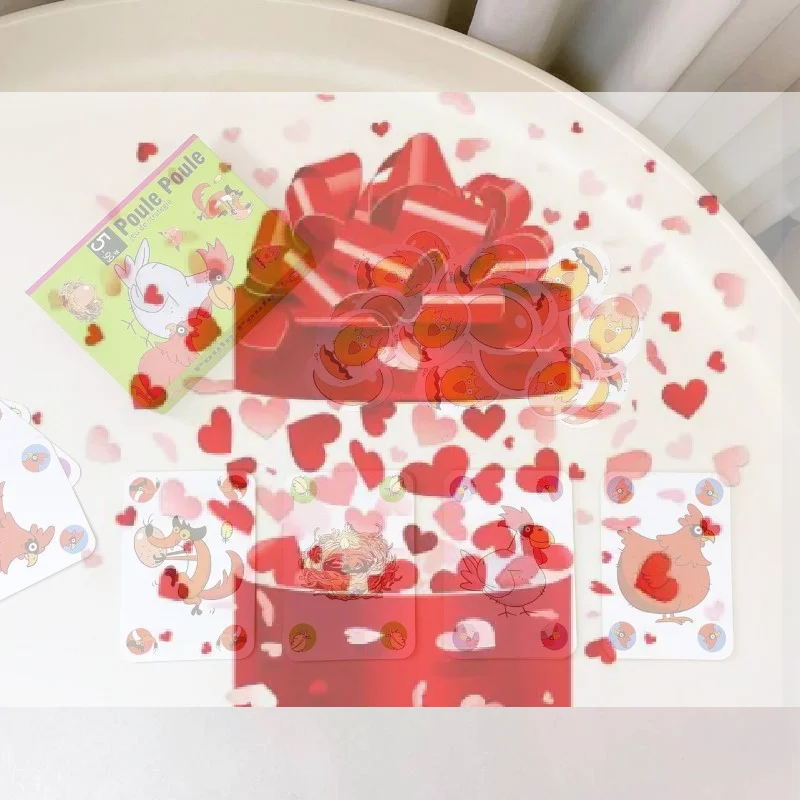 【BS】1 Set Gioco di Carte Hot Drecksau Black Sheep Piou Piou, Gioco da Tavolo Chicken Chiu Chiu, Giocattoli Educativi e Regali