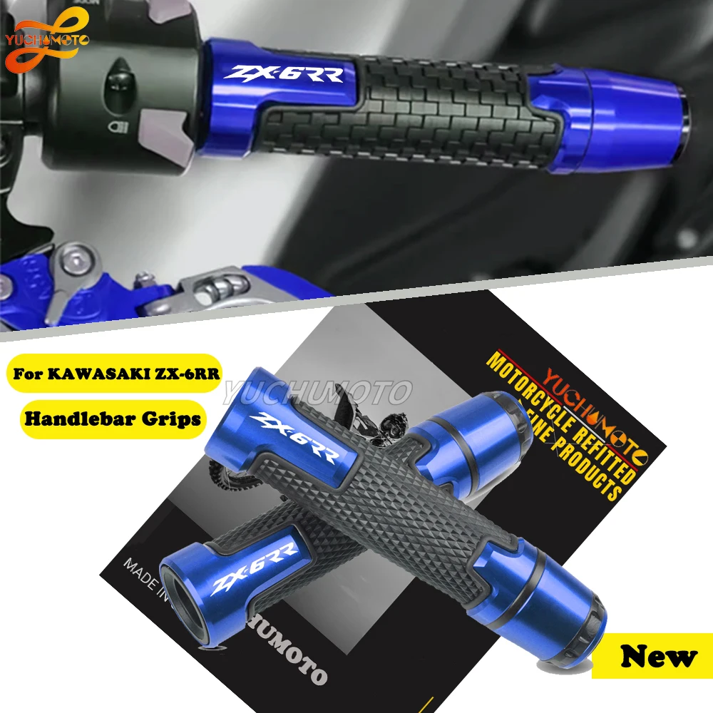 For KAWASAKI ZX-6RR ZX-7R ZX-9R zx 6RR 7R 9R Motorcycle Accessories Handlebar Moto Grips Hand Grips Handle Bar End Cap