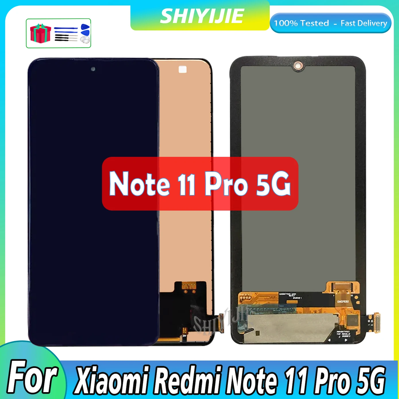 

Оригинальный ЖК-дисплей для Xiaomi Redmi Note 11 Pro 5G Lcd 21091116I 2201116SG ЖК-дисплей сенсорный экран дигитайзер замена в сборе