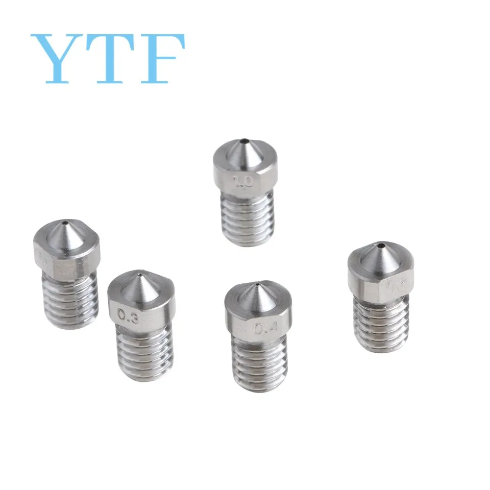 

E3D V6 & V5 Titanium Alloy TC4 Nozzle J-Head Extruder 0.3/0.4/0.6/0.8/1.0/1.2/1.5mm For 1.75mm Supplies For 3D Printer