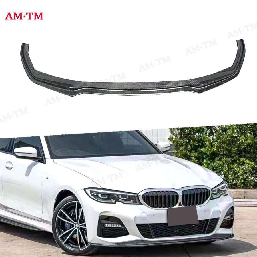 

Carbon Fiber For BMW 3 Series G20 G28 325i Car Front lip Bumper Diverter Spoiler Diffuser chin M style Car Accessories body kit