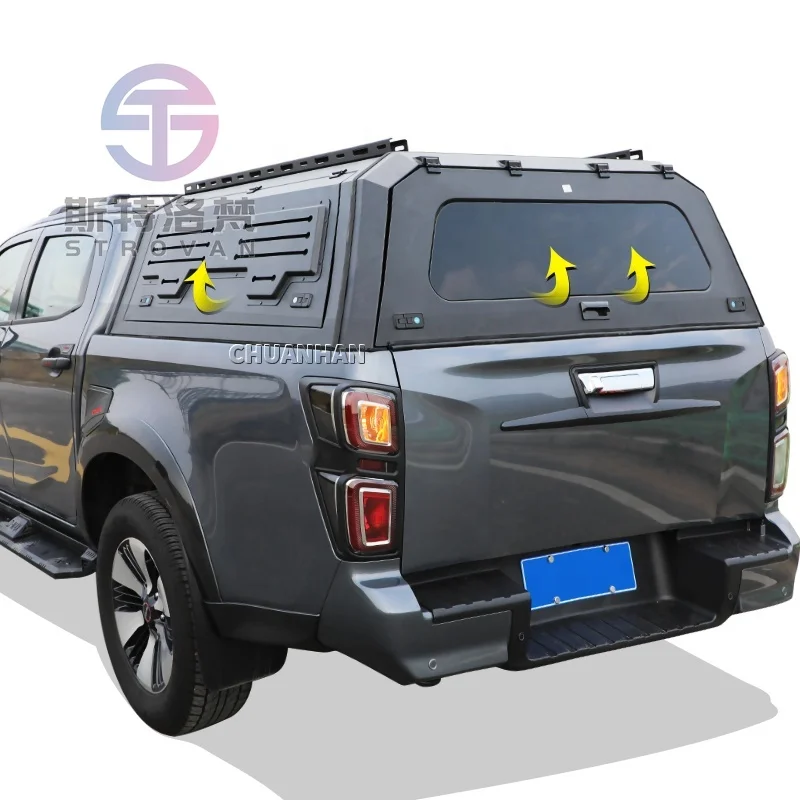 

Крышка кузова пикапа, жесткий тент, алюминиевый кунг для Ford Ranger Wildtrak 2021-2022, Nissan Navara