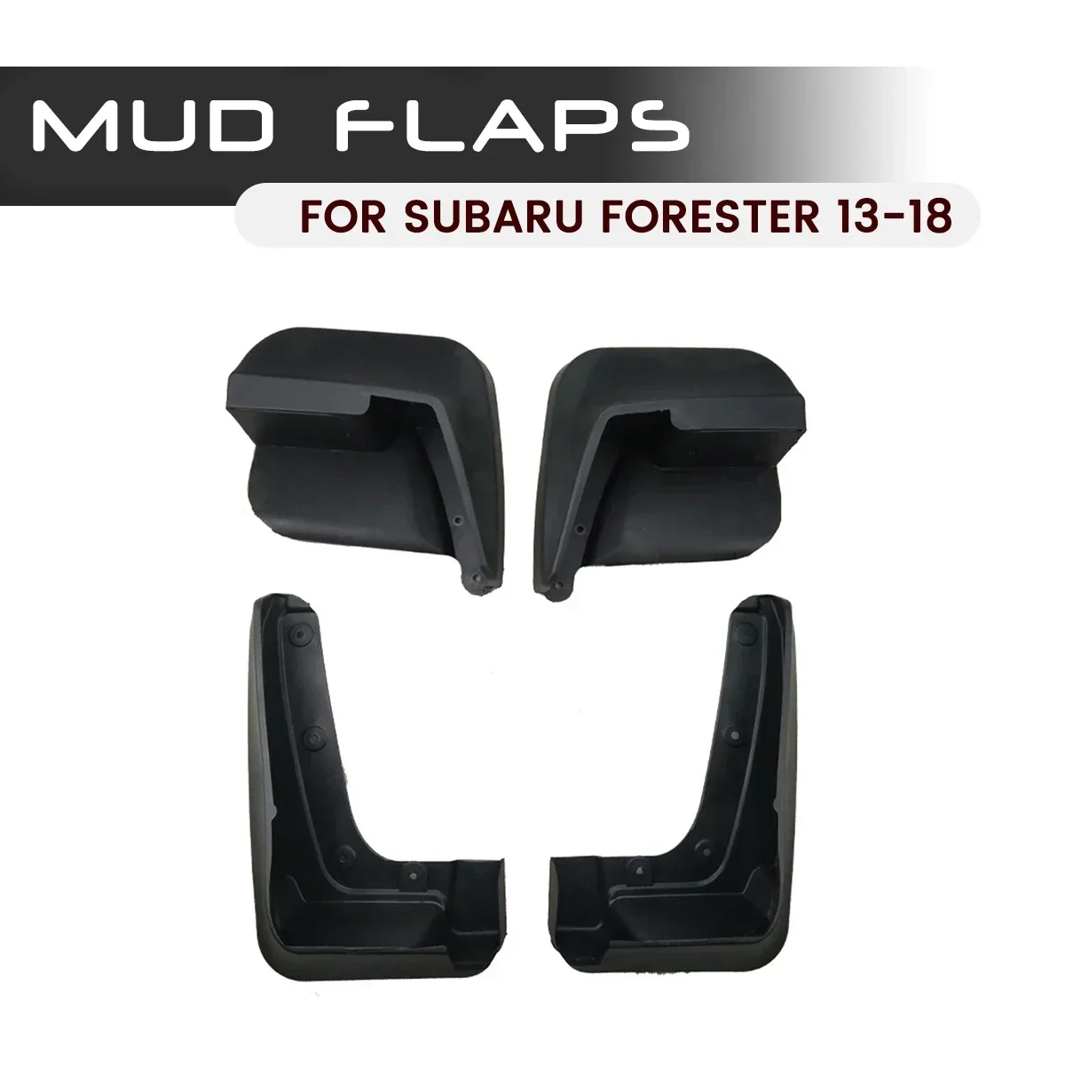 Car Front Rear Car Mudguards Fender Flares Mud Guard Flap Anti Splash Mudflaps Soft Good Tenacity For SUBARU FORESTER 2013-2018