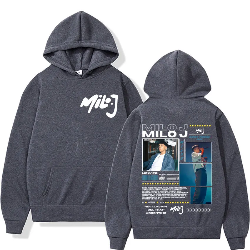 Rapper Milo J 111 Album Tour Graphic Sweatshirt Fashion Casual Cozy Oversized Hoodies Men Women Harajuku Gothic Hoodie Pullovers