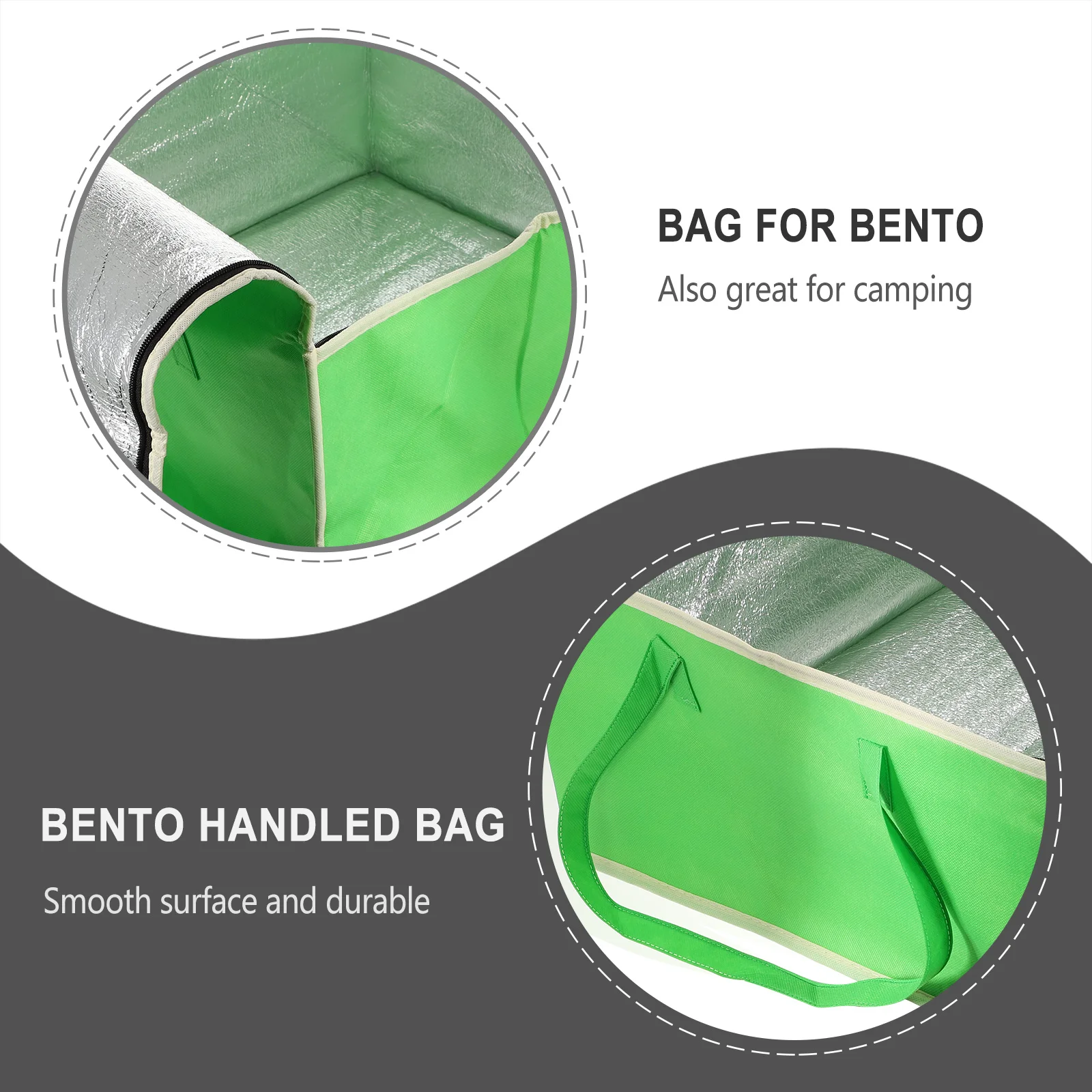 

1pc Insulated Food Delivery Bag Compact Baking Storage Tote Heat Preservation Lunch Container Portable Bento Pouch For Camping