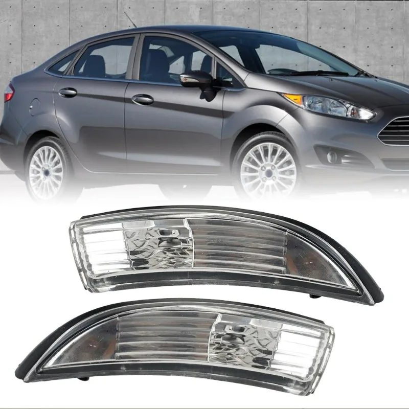 

Turn Signal Light Accessories for Side Mirror Indicator Lamp Without Bulb for Ford Fiesta MK7 2009 2010 2011 2012 2013 2014-2017
