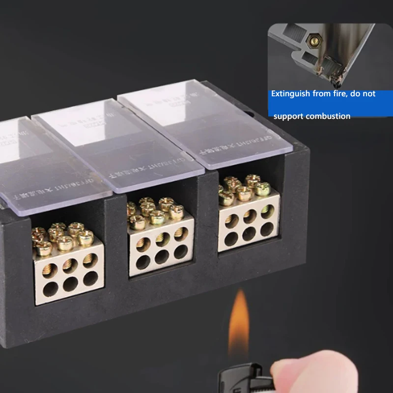 FJ6 JHT 2504 Three phase four wire  high current terminal block high power terminal block distribution box junction box
