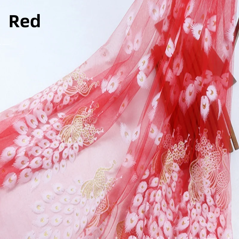 

300X150cm Peacock Tulle Fabric Wedding Birthday DIY Party Photograph Backdrop Skirt Cloth Sewing Accessories