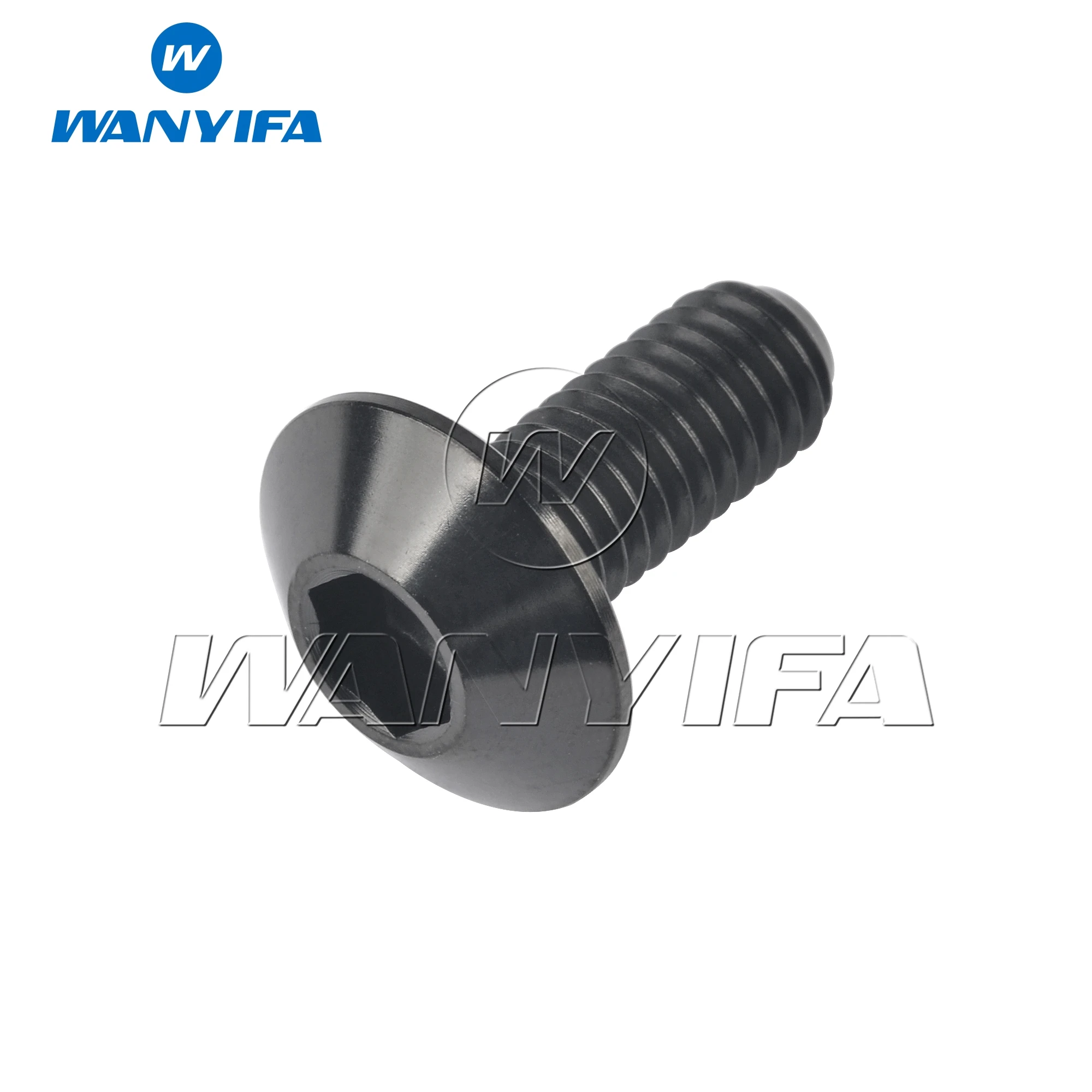 Wanyifa Titanium Ti Bolt Button Allen Hex Head M6x 12 15 20 25 30 35mm M8x25mm Screws for Motorcycle