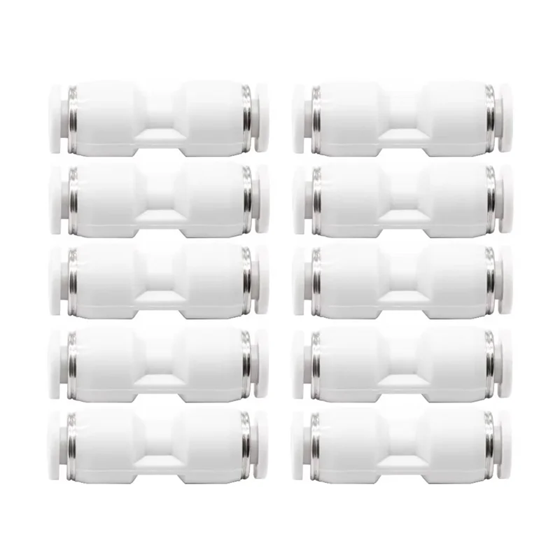 

For Bambu Lab PTFE Tube Pneumatic Connector 10Pcs For 3D Printer X1 X1C P1P P1S A1 1.75Mm Filament Extruder 3D Printer Parts