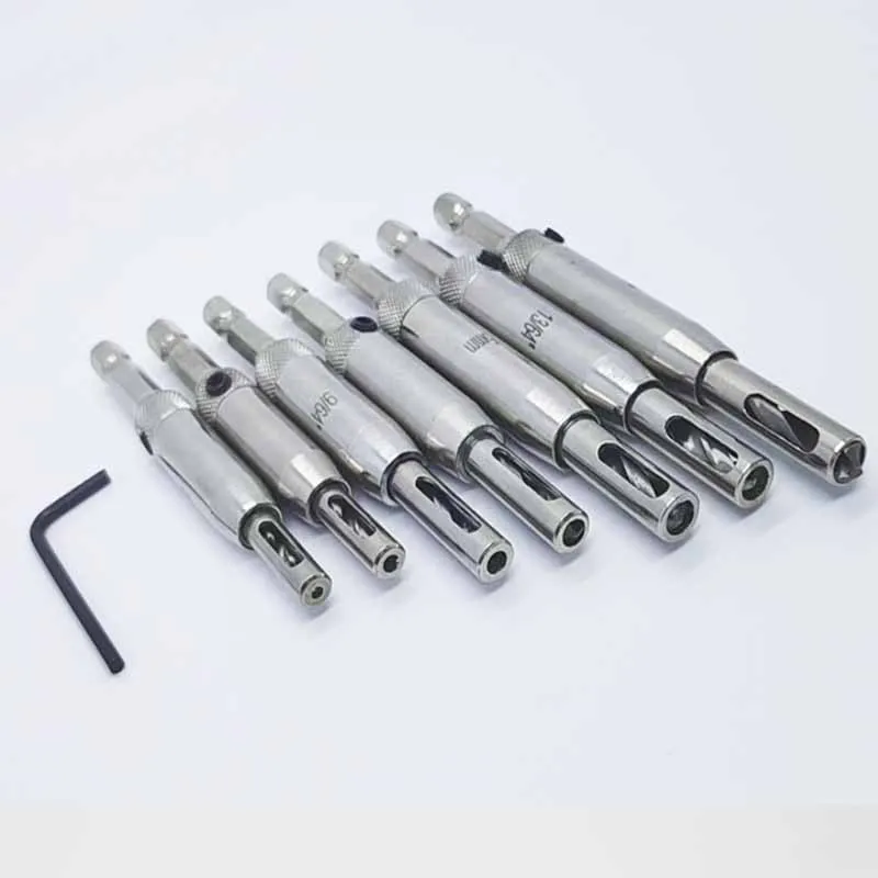 1Set Core Drill Bit Set Hole Puncher Hinge Tapper for Windows Doors Self Centering Woodworking Hole Opener Power Tool