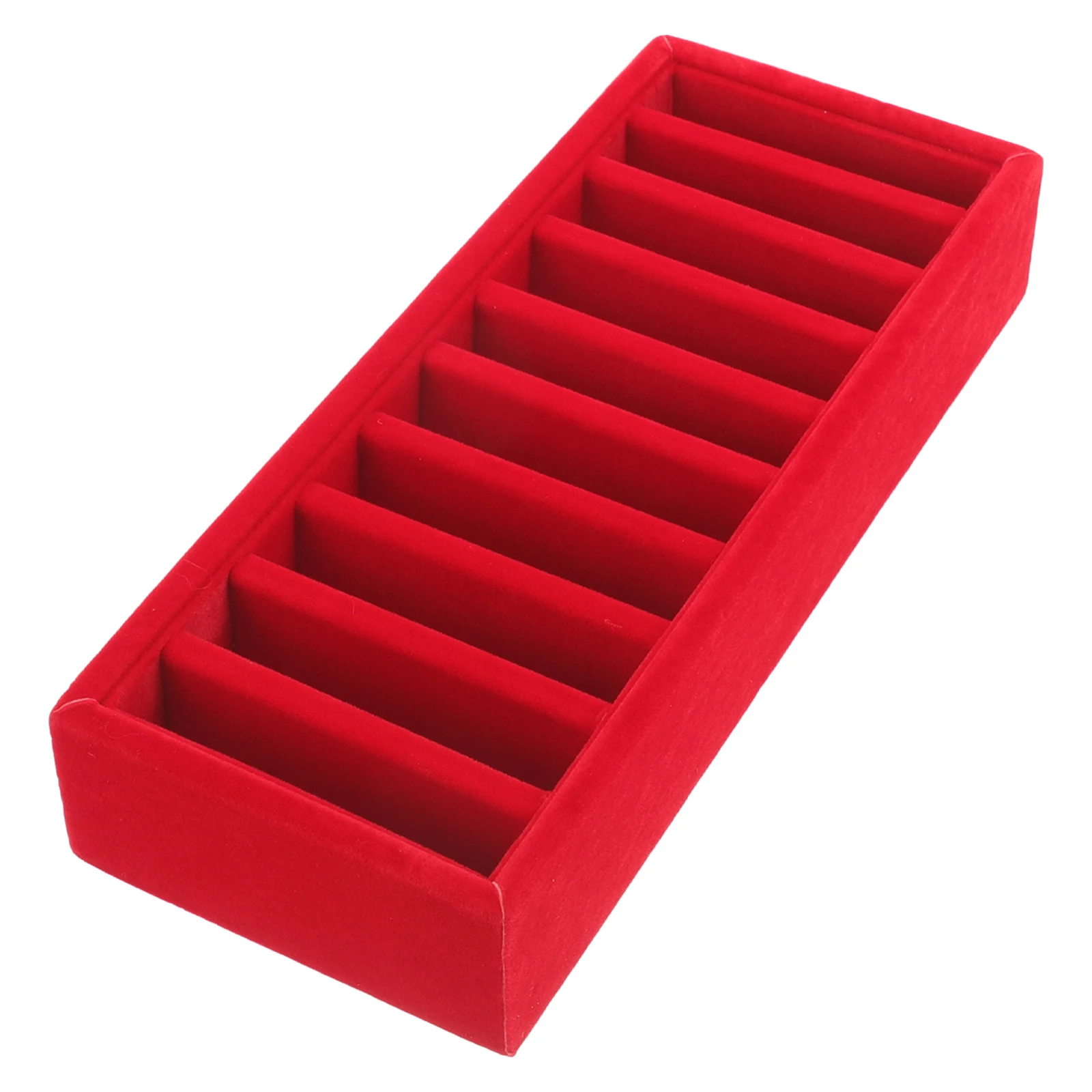 

Ribbon Storage Box Organizer for Craft Room Gift DIY Cake Decoration 24x9.5x4cm Desktop Ribbon Holder for Ribbons