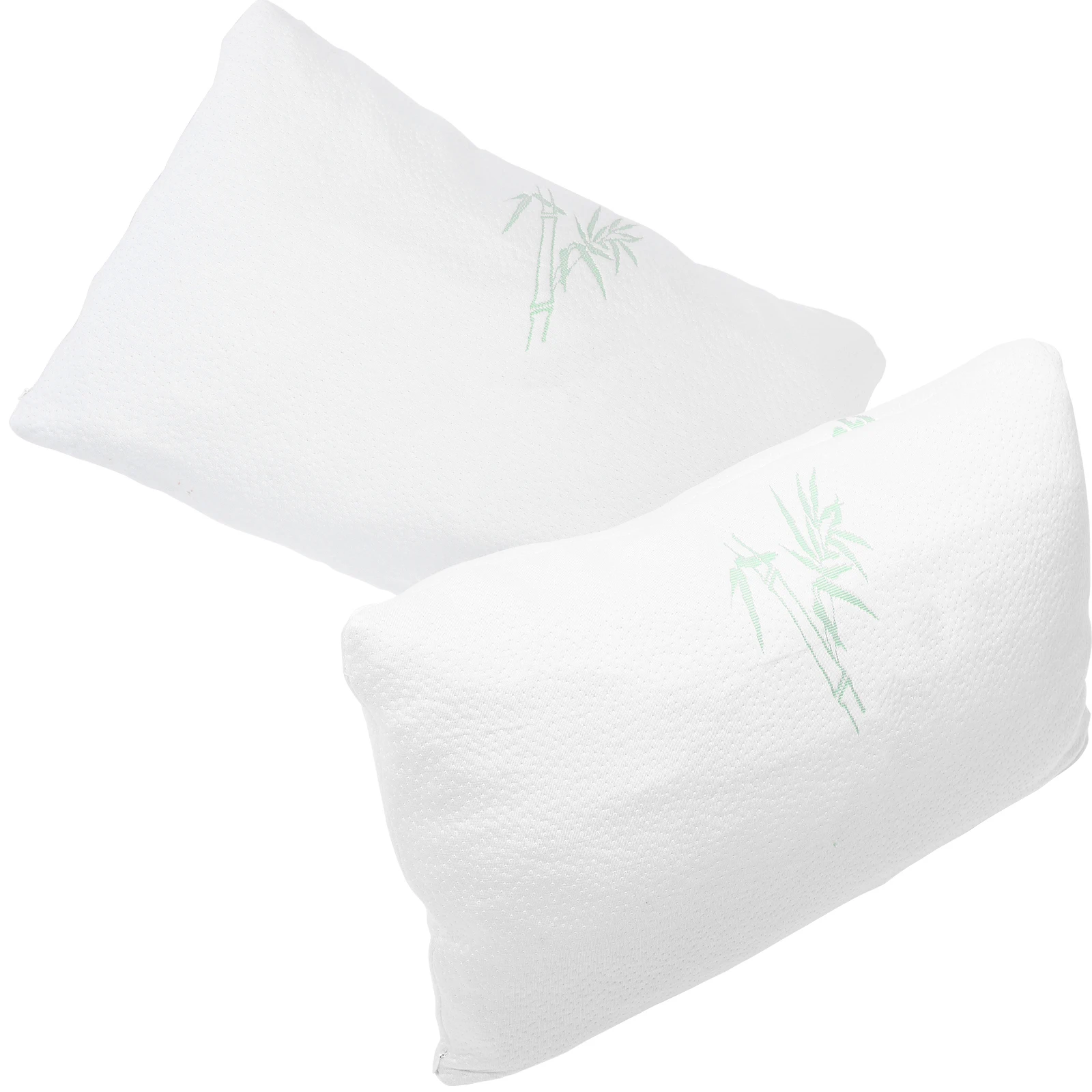 

2 Pcs Breathable Latex Pillow Case Pillowcase Pillowcases Single Neck Pillows Cover