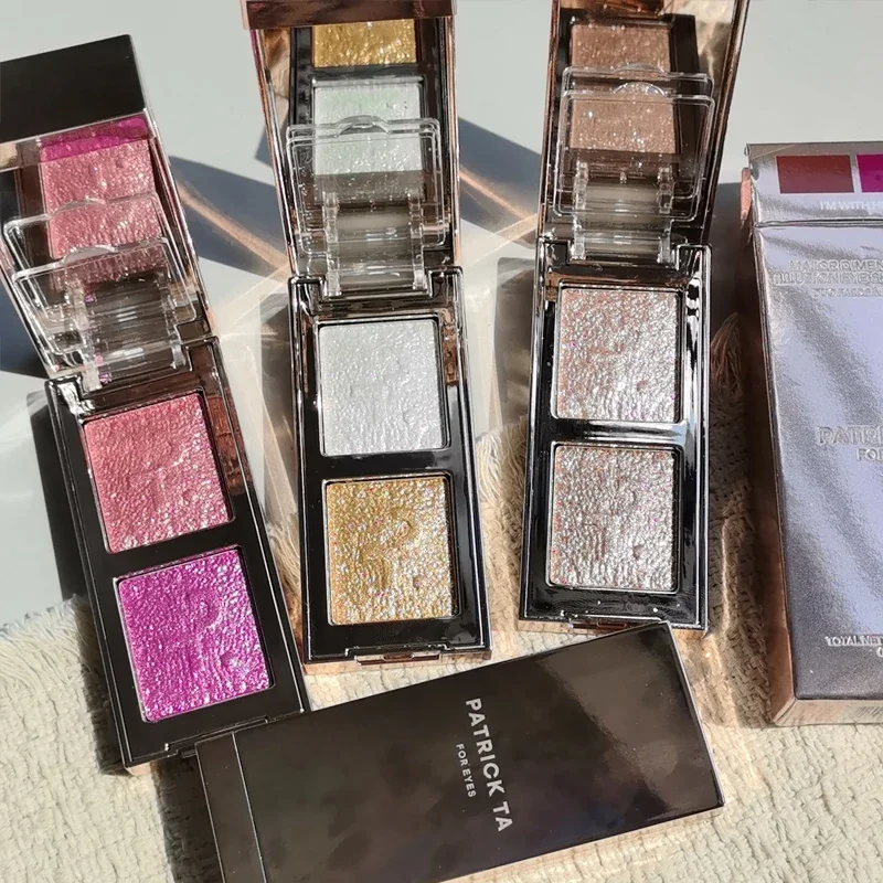 Brand Patrick Limited Two-color Pearl Eye Shadow Palette Lasting Waterproof Easy To Apply TA Eyes Makeup Cosmetics I'm with Her