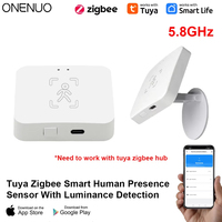 Tuya Zigbee Human Presence Detector Smart Life MmWave Radar Pir Motion Sensor with Luminance Distance Detect Monitor Breathing
