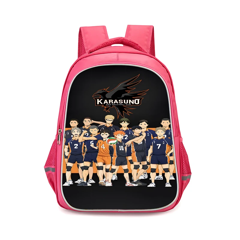 Anime Boy Volleyball Haikyuu Child Backpacks Girls Student Birthday Gift School Bags Camping Durable Rucksack