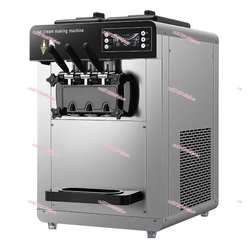 Large Capacity Commercial Desktop Vertical Ice Cream Machine Automatic Sundae Cone Soft Ice Cream Machine