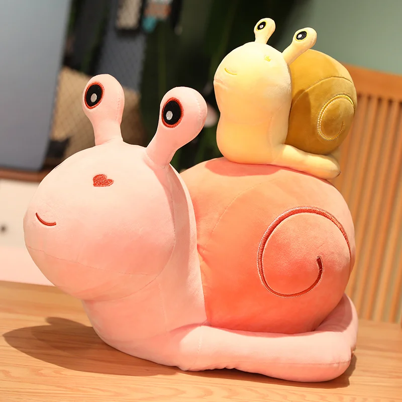 20-60cm Kawaii Animal Plush Cute Snail Doll Toys Peluche Comfort Soft Pillow Juguetes Home Decoration Baby Room Child Gifts