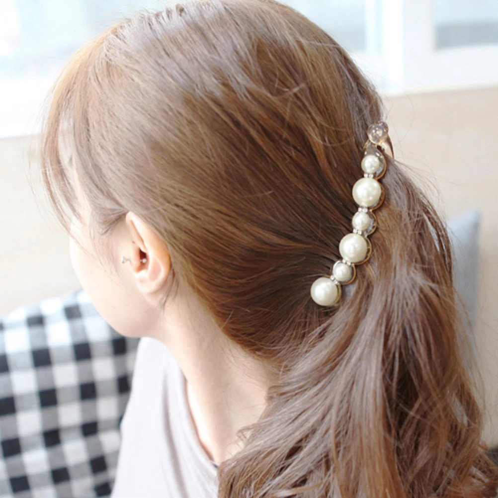 

3 Pcs Elegant Accessories Durable Ponytail Holder Stylish Banana Clips Thick Ponytail Banana Clips Hair Clip Hair