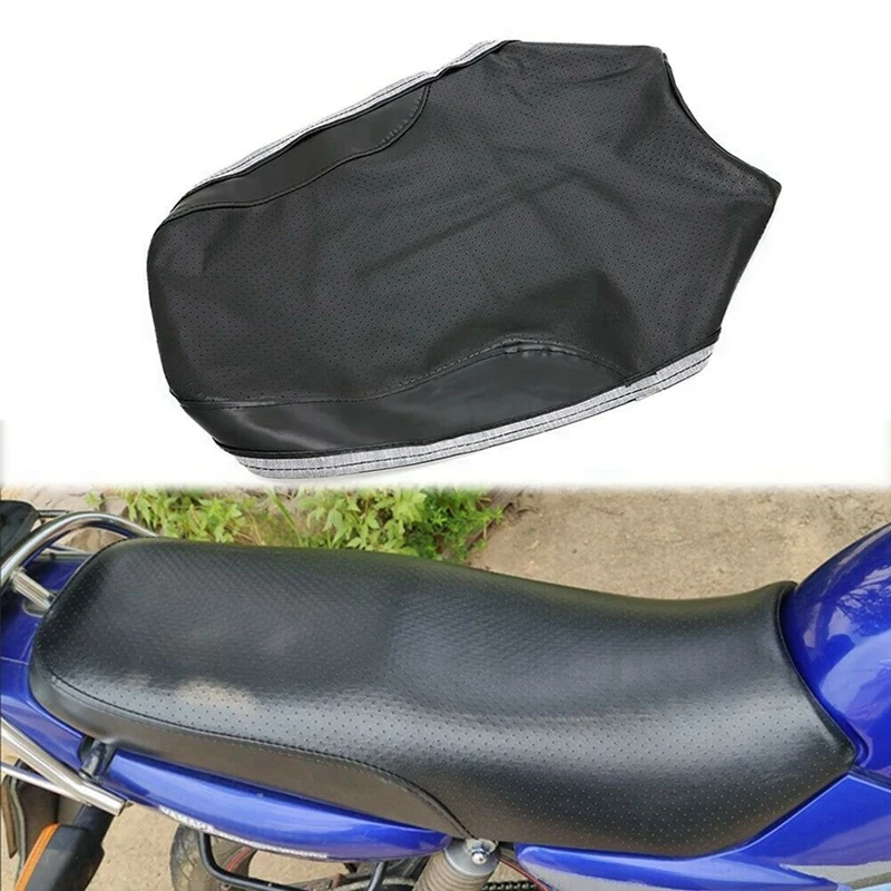 Funda de cuero Artificial para asiento de motocicleta, protección suave para YAMAHA YBR125 2005-2009 YS150 YBR YB 125 YS150, 2 unidades