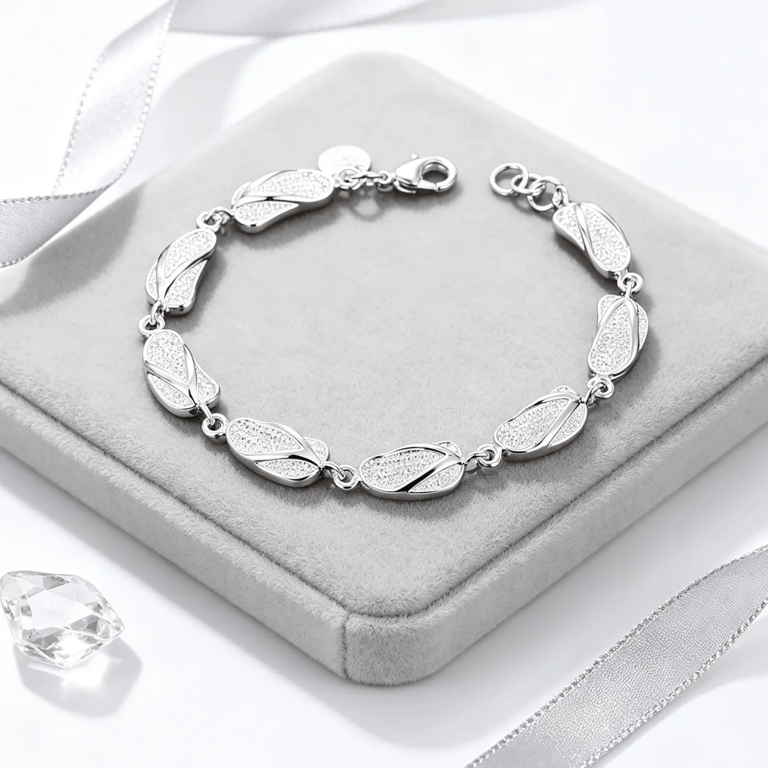 Special offer hot 925 Sterling Silver Retro slippers Bracelets for women charm Wedding party Christmas Gifts fashion Jewelry