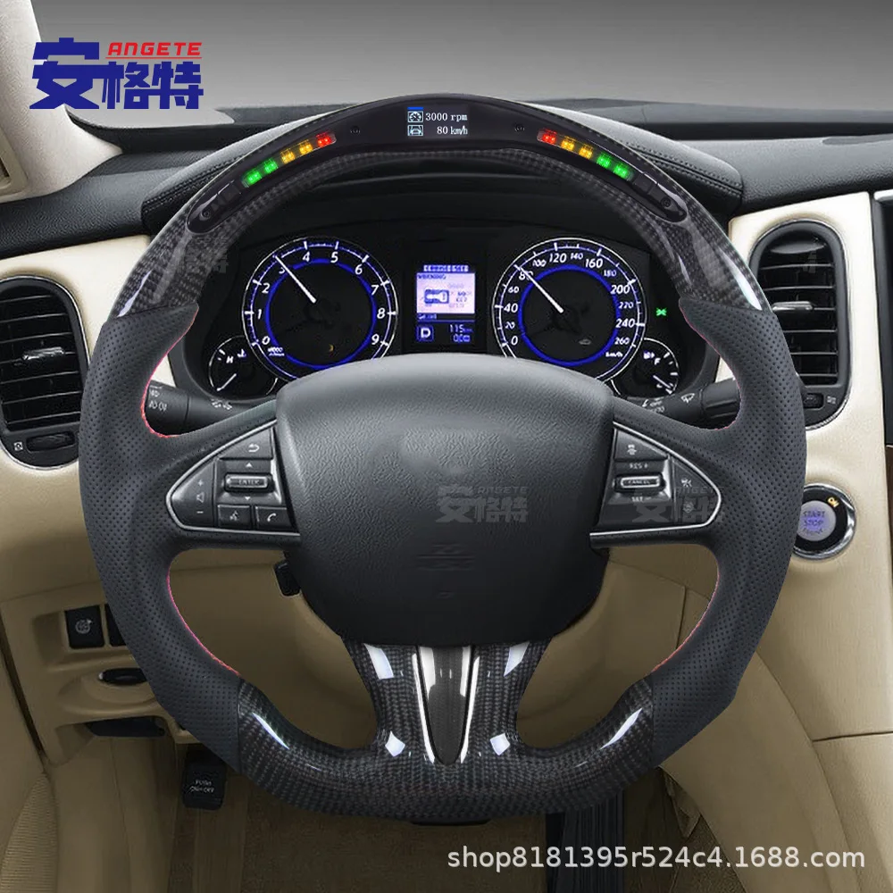 

Подходит для Infiniti Q50 qx50 q50l модифицированного светодиодного руля из углеродного волокна, автомобильного руля