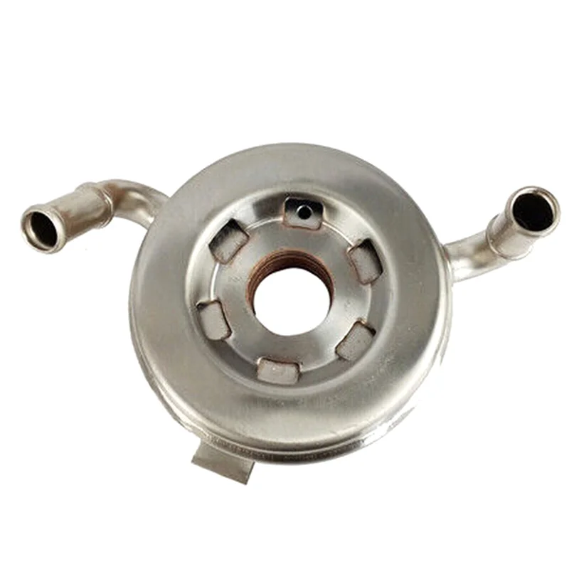 

Stainless Steel Oil Cooler Silver Oil Cooler 124100-5710 Fits For Yanmar Engine 4TNV82 4TNV84 4TNV88 4TNV94 4TNV98