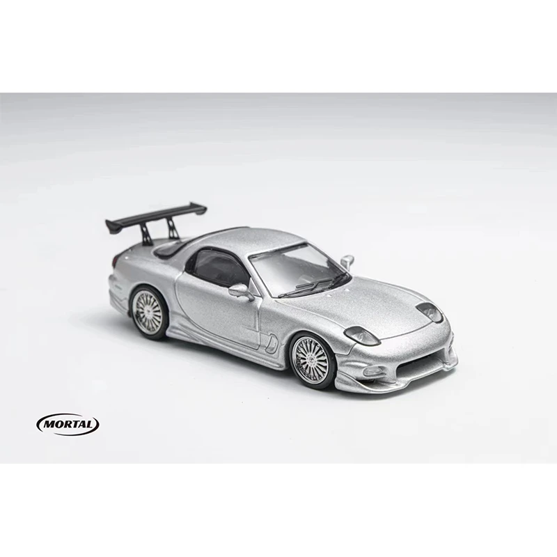 Mortal In Stock 1:64 RX7 FD3S Veilside Fortune FNF DOM`S Diecast Diorama Car Model Collection Miniature Toys