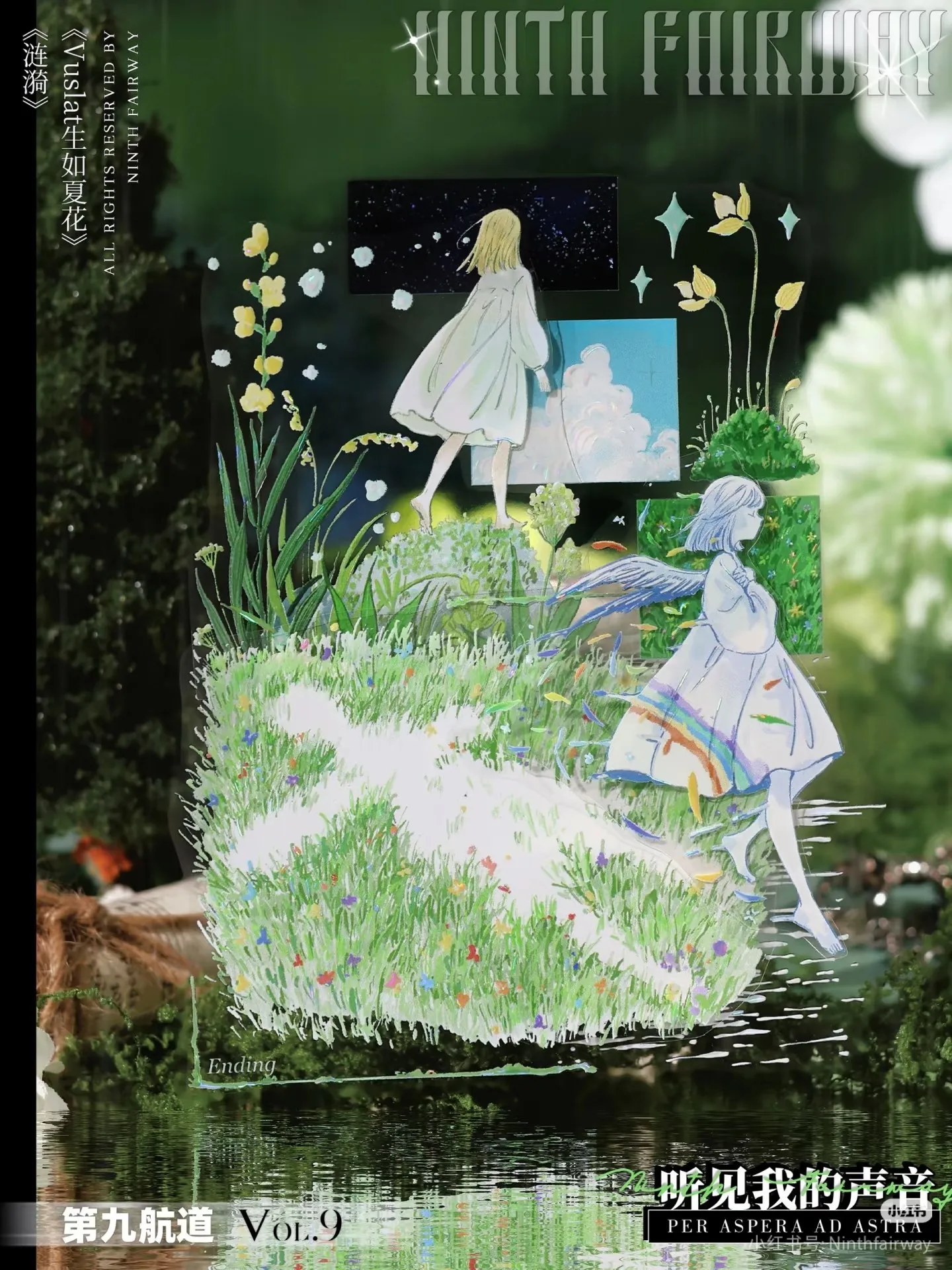 

5 м полурулонная лента Washi PET с эффектом перламутра, с изображением летних цветов и ракушек, для дневников, открыток и фонов для творчества