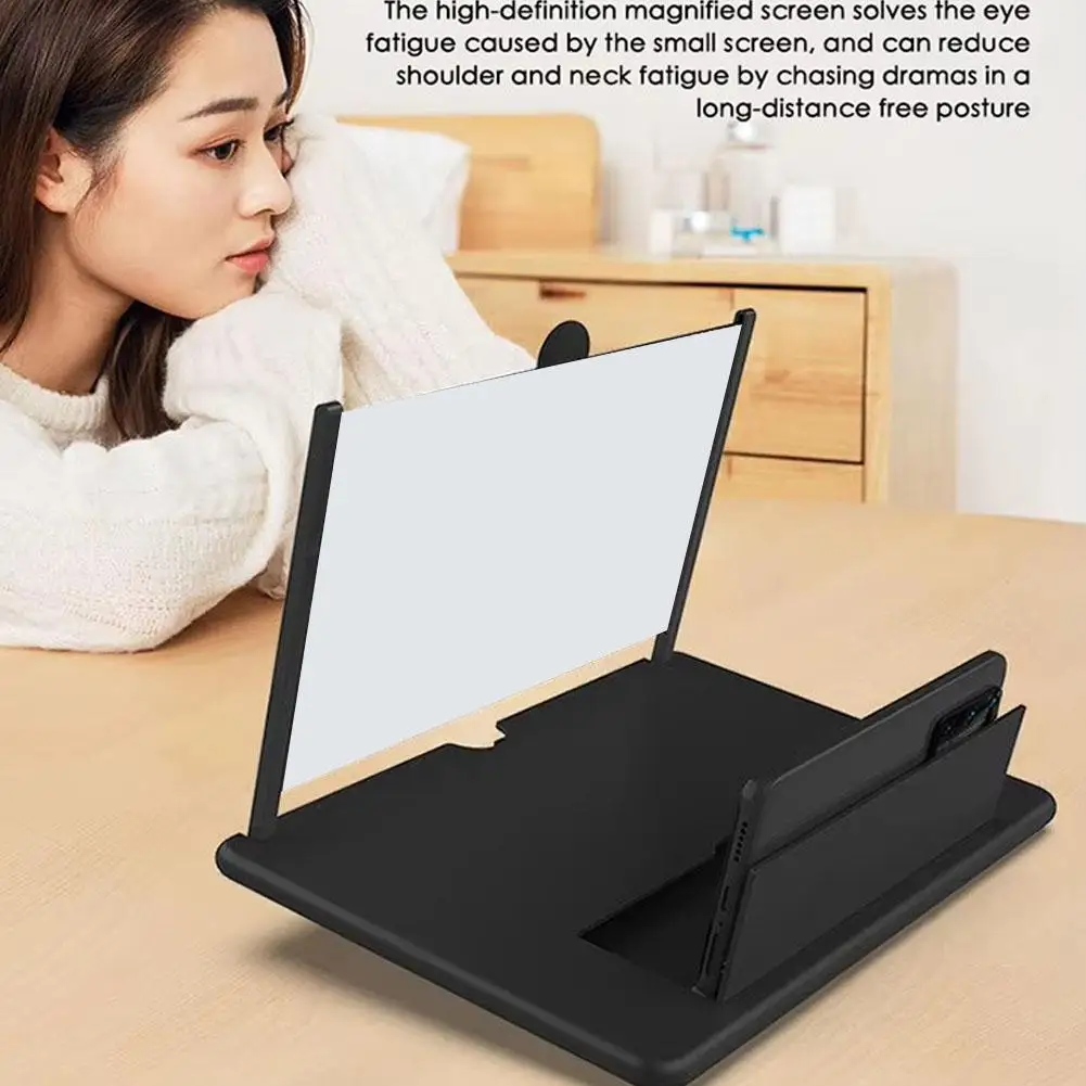 Cell Phone Screen Amplifier Mobile Phone Holder Mobile Phone HD Portable Phone Screen Video Magnifier Phone Stand Bracket