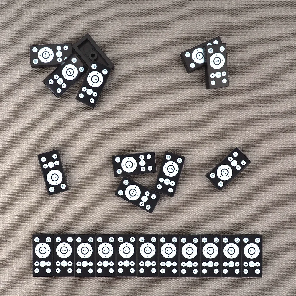 MOC 10PCS Part Printed 3069 1x2 Remote Intelligent Control Pattern Building Blocks Controller Bricks Particle Toy Children Gifts