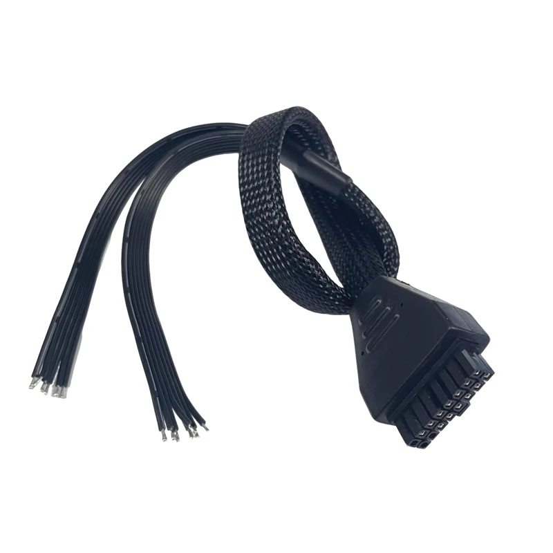 1PCS MX3.0 13Pin/15Pin Male Connector 12S 14S Balance Cable 35CM Length Braided Shielded Cord for RC LiPo Battery Charging Parts