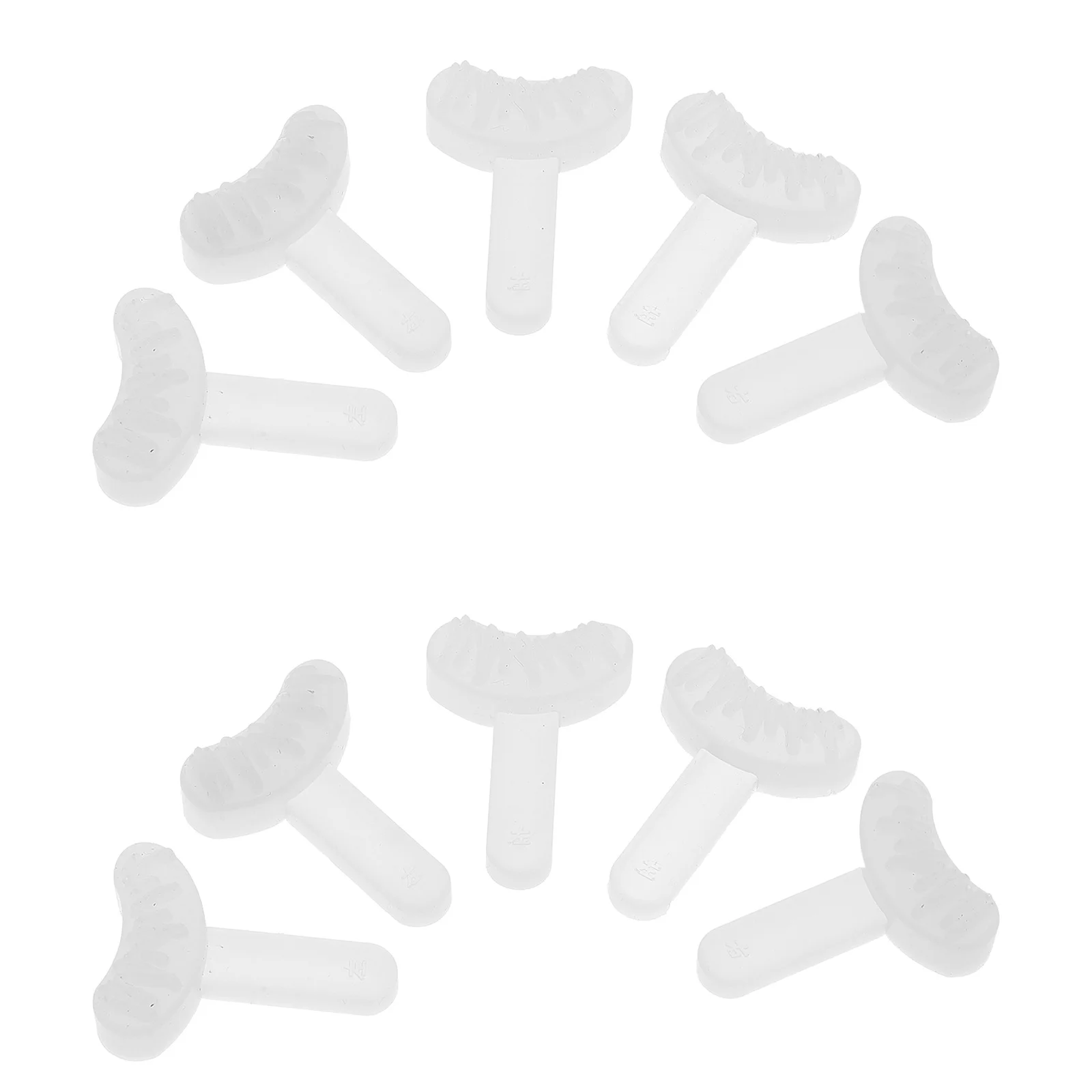 5Pairs Lower Eyelash Stamp Makeup Tool Silicone False Lash Practice Assistant Reusable Eye Lash Extension Stencil