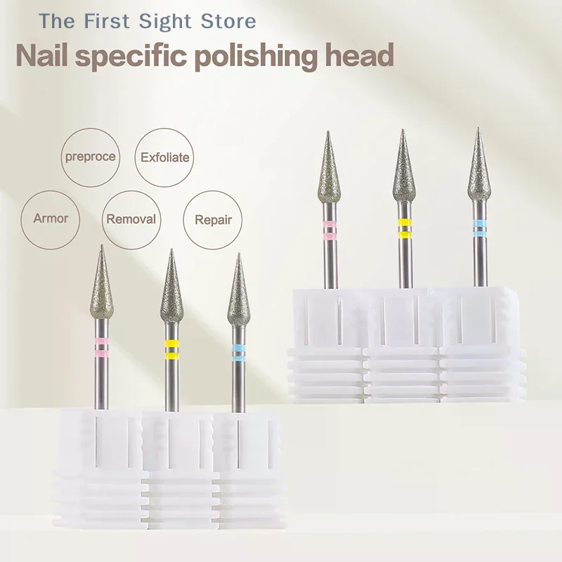 Sharp Cone Cuticle Clean Nail Drill Bit Professional Carbide Bit For Gel Polish Removal Durable Manicure Tools Nail Techs