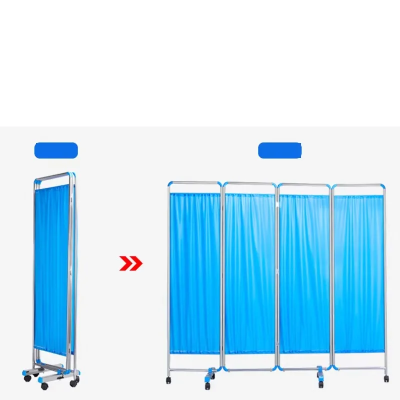 ราคาโรงงาน เฟอร์นิเจอร์ห้องพักผู้ป่วยในโรงพยาบาล เตียงพับได้ 4 ตอน พร้อมม่านกั้นห้องพักผู้ป่วยในโรงพยาบาล