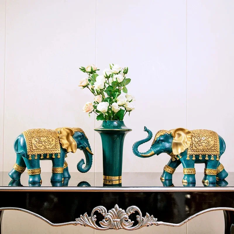 Estatua  Elefante Creativa, Escultura  Elefante Decorativa, Obra  Arte Animal para Decoración  Escritorio, Decoración Nó