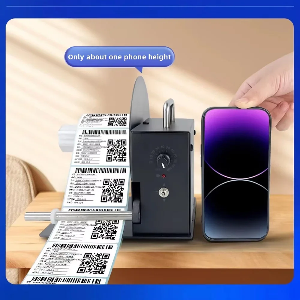 Automatic Label Rewinder Two-Way Rewinding Machine 100mm self-adhesive Barcode Label Paper Clothing Wash Mark Barcode Sticker