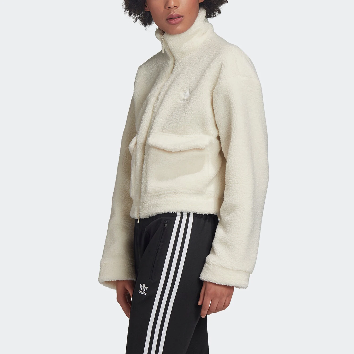 Adidas Originals New Season Women's TEDDY JACKET Sports Jacket Coat FU3926 view 3
