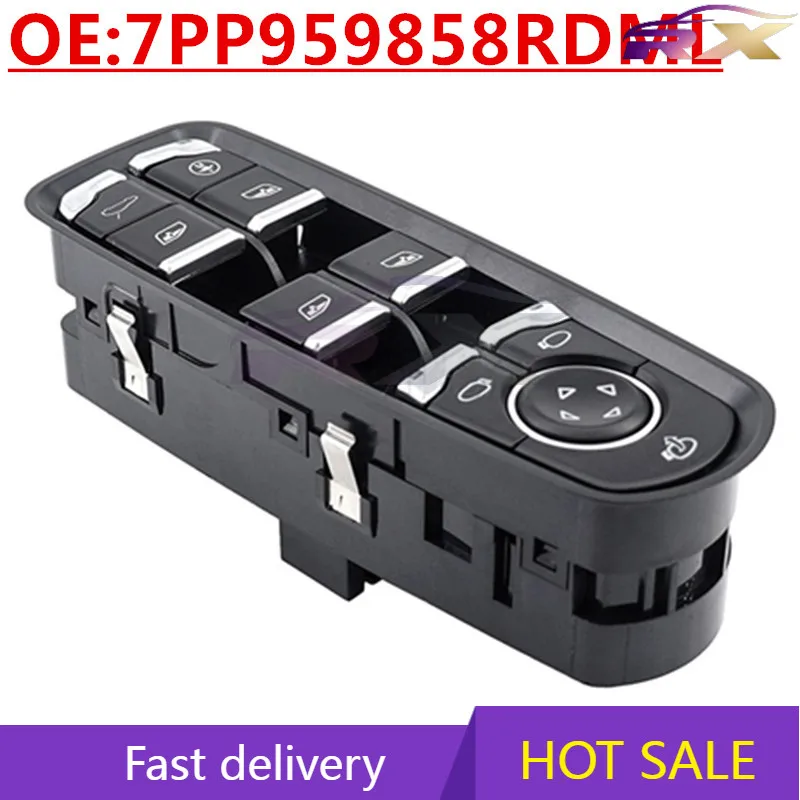 

OEM:7PP959858RDML Power Window Master Control Switch For Porsche Cayenne