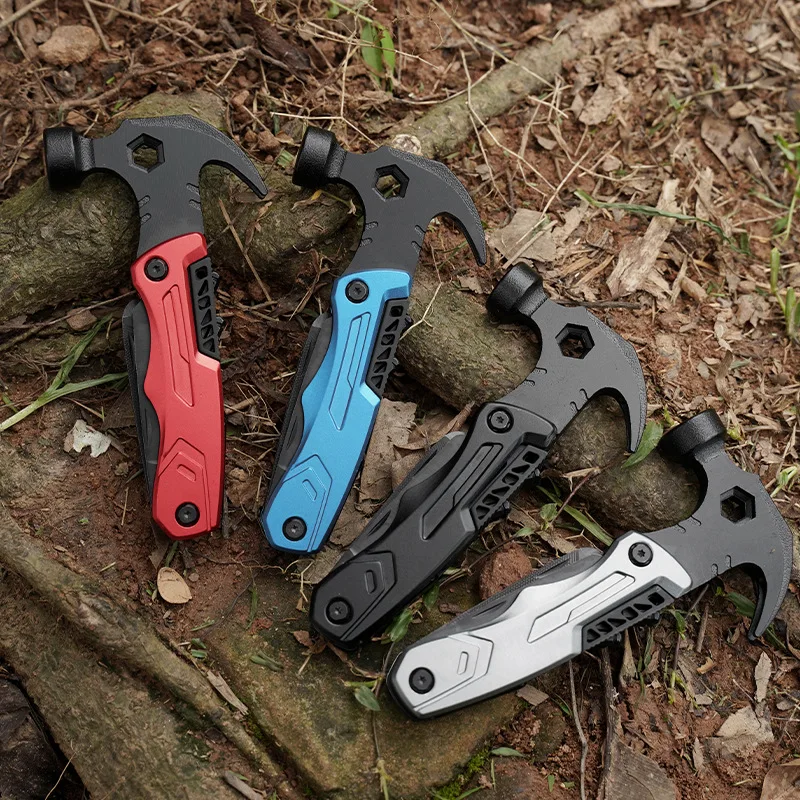 Multi-functional Horn Hammer, Car Window Breaker, Portable Camping Household Hammer, Vehicle Emergency Rescue Combo Tool